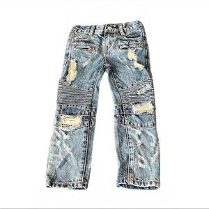 Haus of Jr Edgy Moto Jeans Boy’s Size 4T